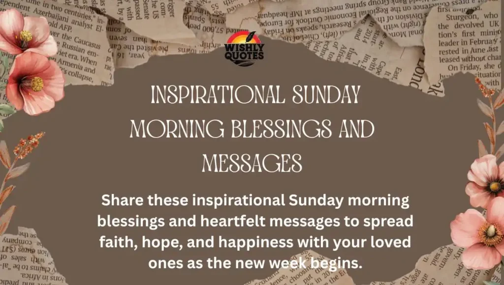 Inspirational Sunday Morning Blessings and Messages