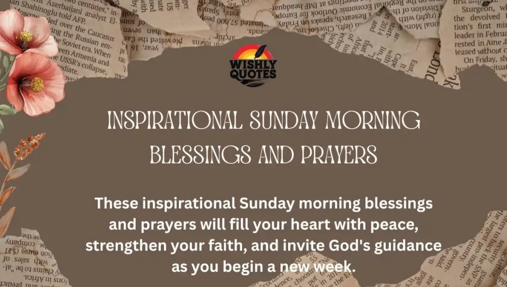 Inspirational Sunday Morning Blessings and Prayers