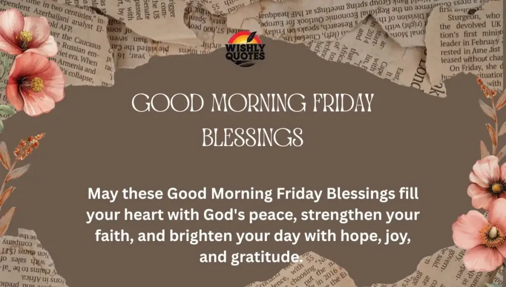 Good Morning Friday Blessings