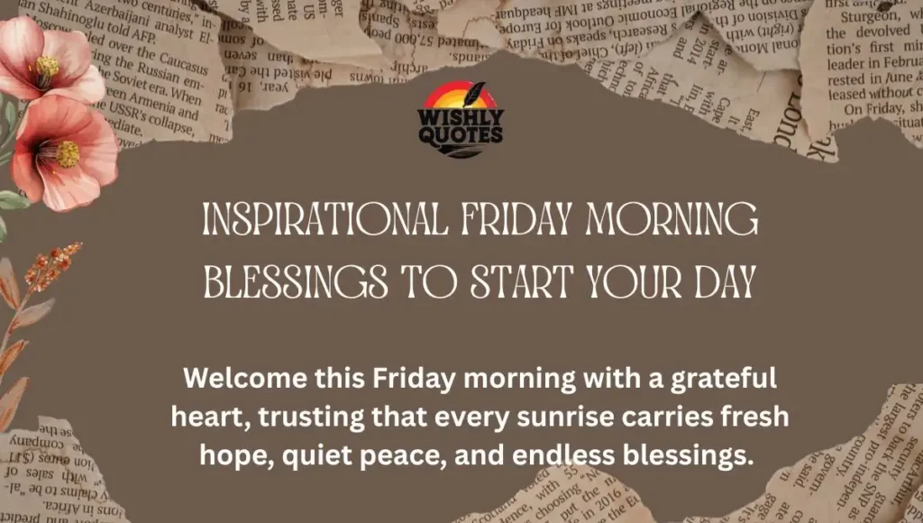 Inspirational Friday Morning Blessings to Start Your Day