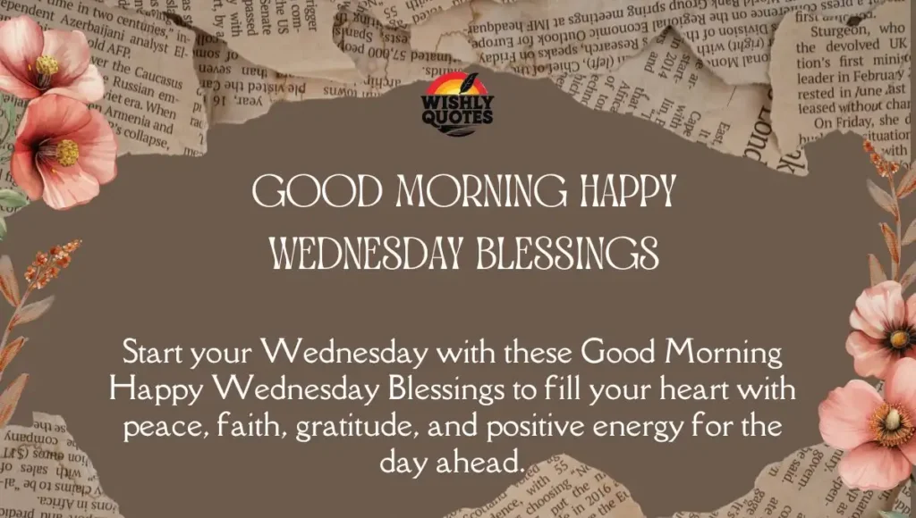 Good Morning Happy Wednesday Blessings