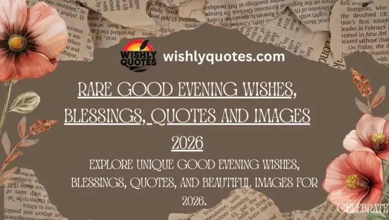 Rare Good Evening Wishes, Blessings, Quotes and Images 2026
