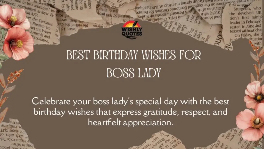 Best Birthday Wishes for Boss Lady
