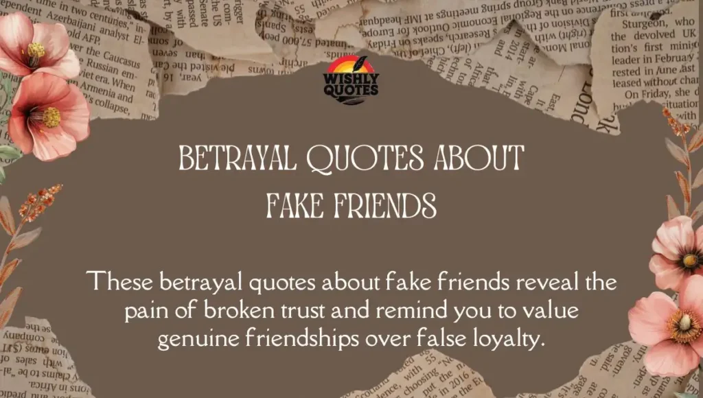 Betrayal Quotes About Fake Friends