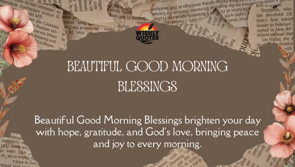 Beautiful Good Morning Blessings
