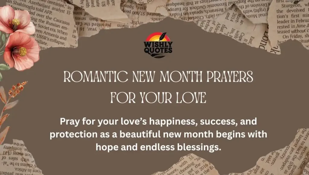 Romantic New Month Prayers for Your Love