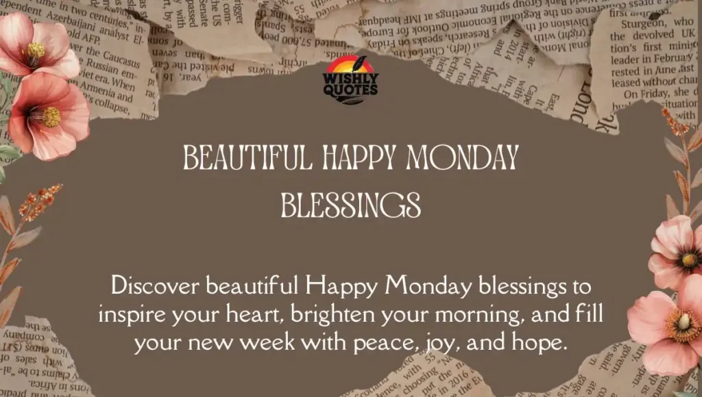 Beautiful Happy Monday Blessings