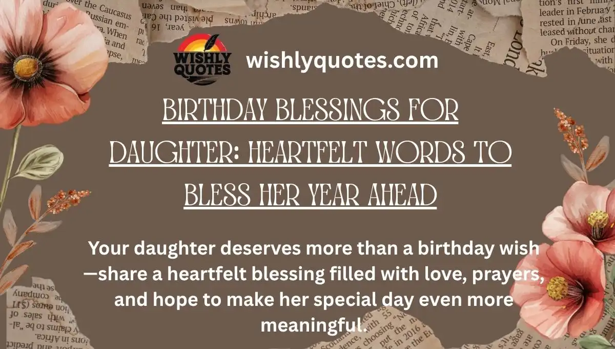 Birthday Blessings for Daughter: Heartfelt Words to Bless Her Year Ahead