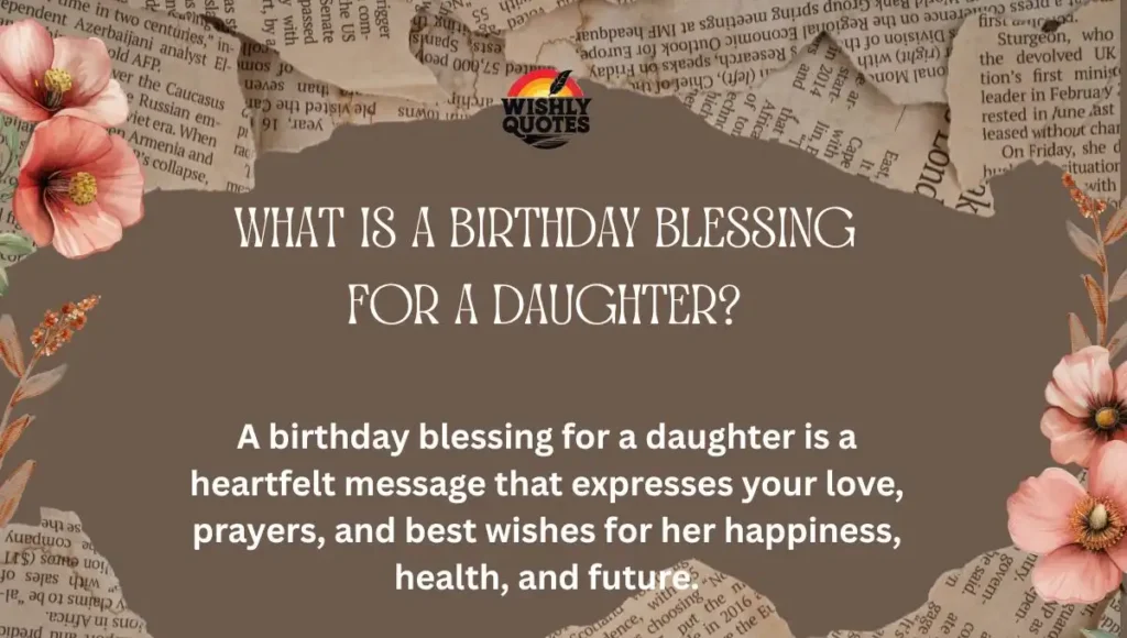 What Is a Birthday Blessing for a Daughter?