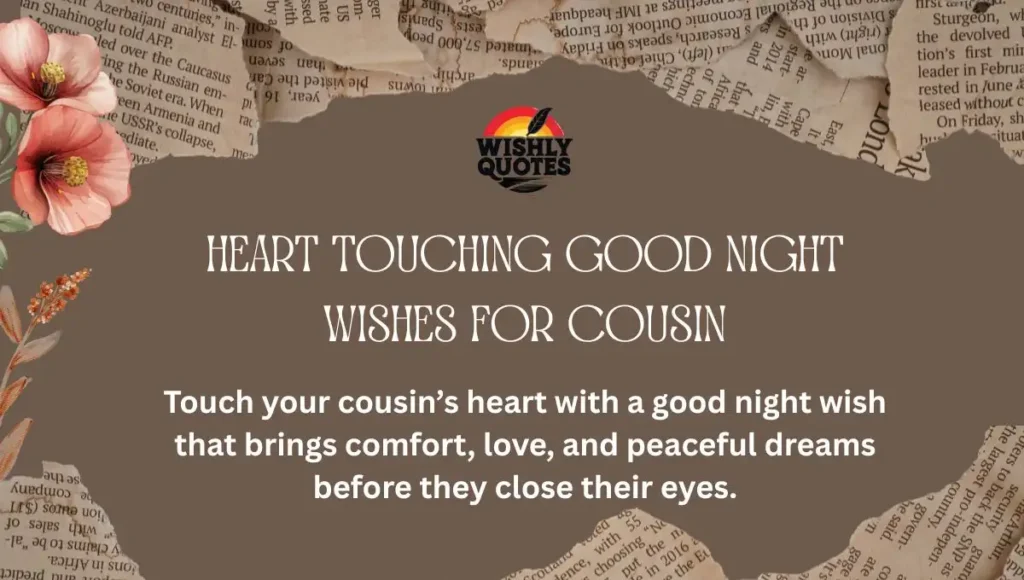 Heart Touching Good Night Wishes for Cousin