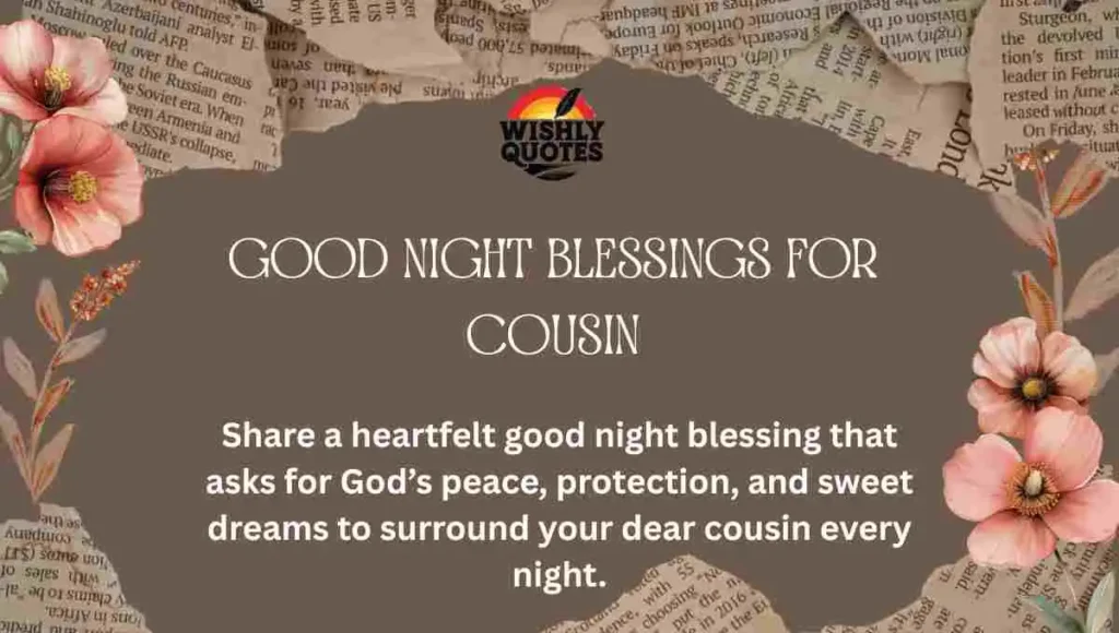 Good Night Blessings for Cousin