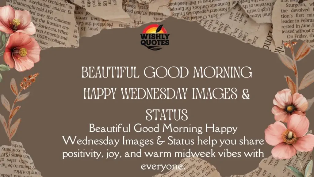Beautiful Good Morning Happy Wednesday Images & Status
