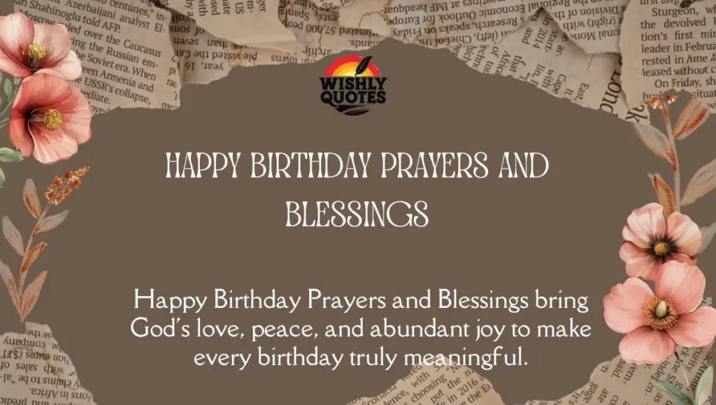 Happy Birthday Prayers and Blessings