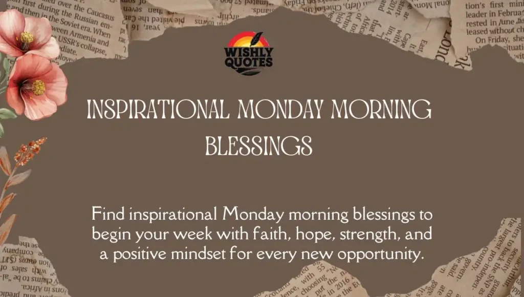 Inspirational Monday Morning Blessings