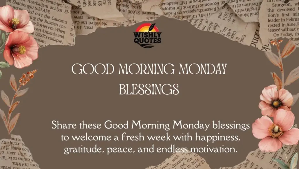 Good Morning Monday Blessings