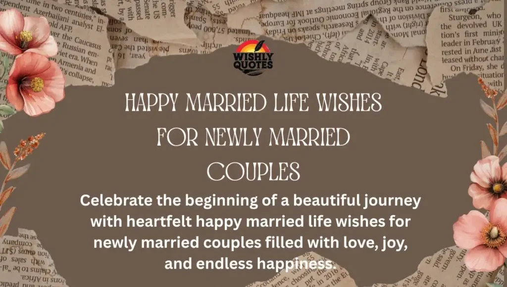 Happy Married Life Wishes for Newly Married Couples