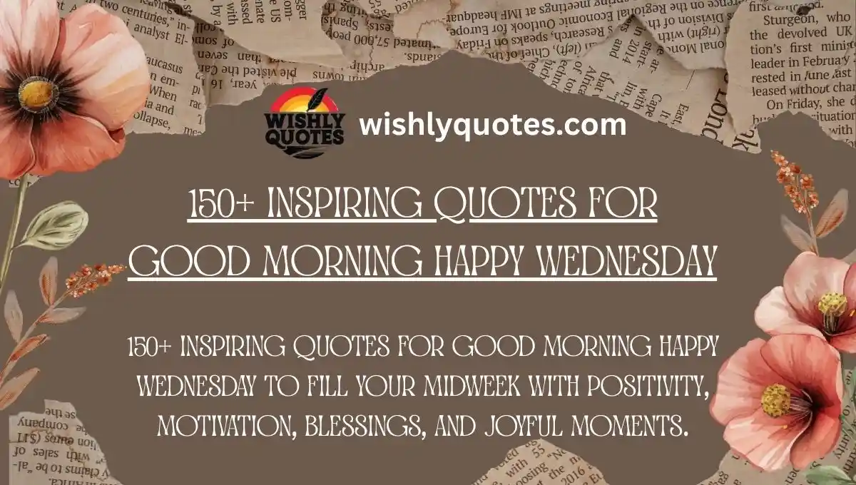 150+ Inspiring Quotes for Good Morning Happy Wednesday