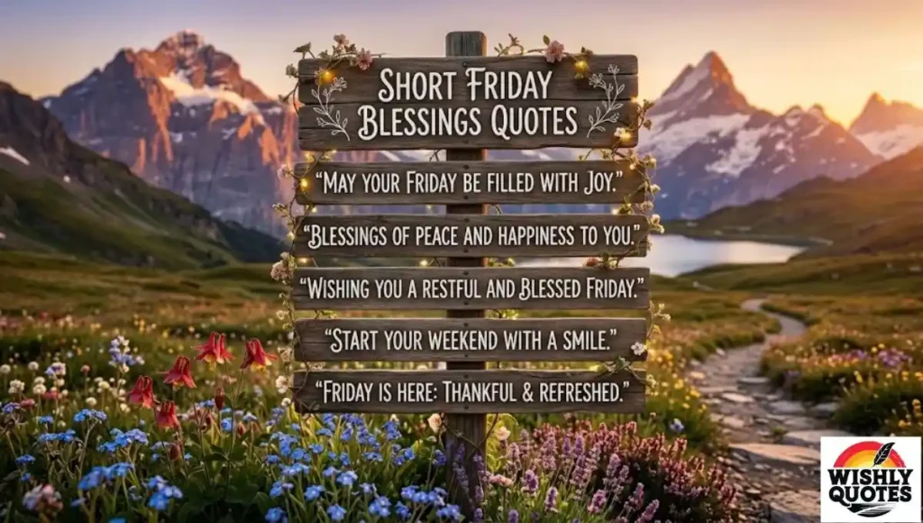 Short Friday Blessings Quotes