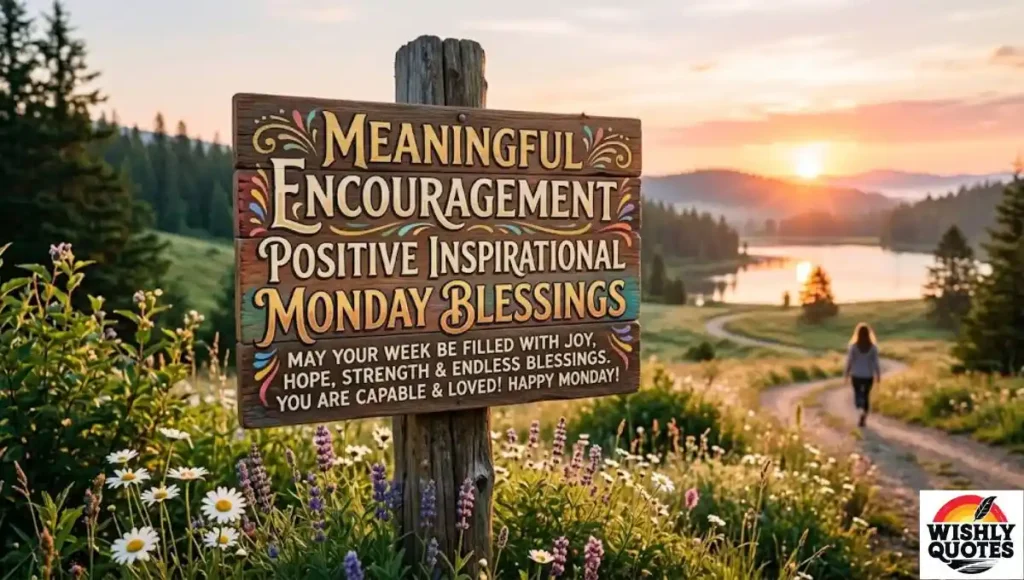 Meaningful Encouragement Positive Inspirational Monday Blessings