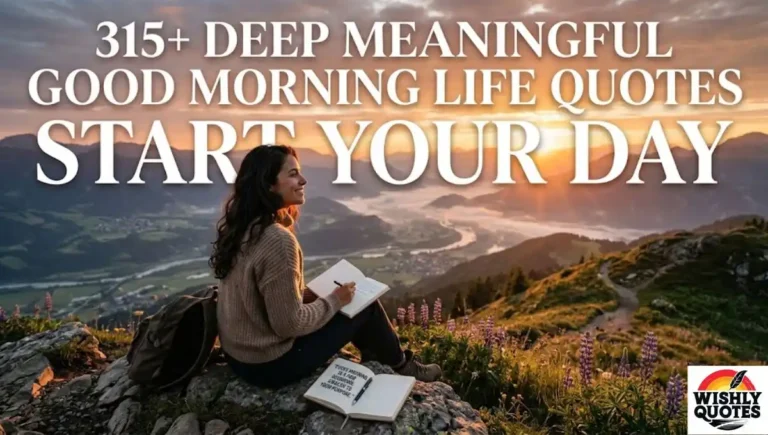 315+ Deep Meaningful Good Morning Life Quotes to Start Your Day