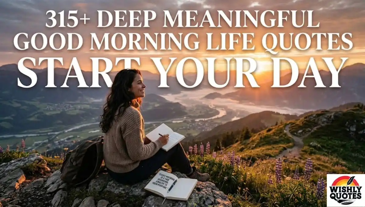 315+ Deep Meaningful Good Morning Life Quotes to Start Your Day