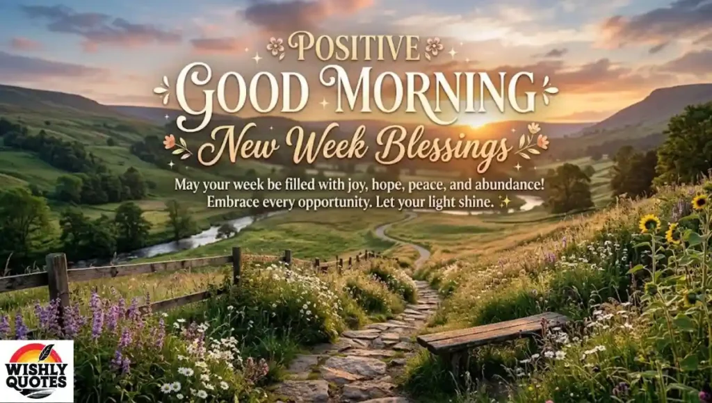 Positive Good Morning New Week Blessings