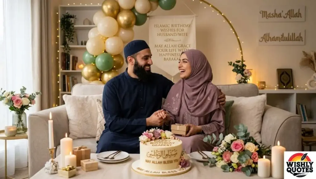 Islamic Birthday Wishes for Husband/Wife