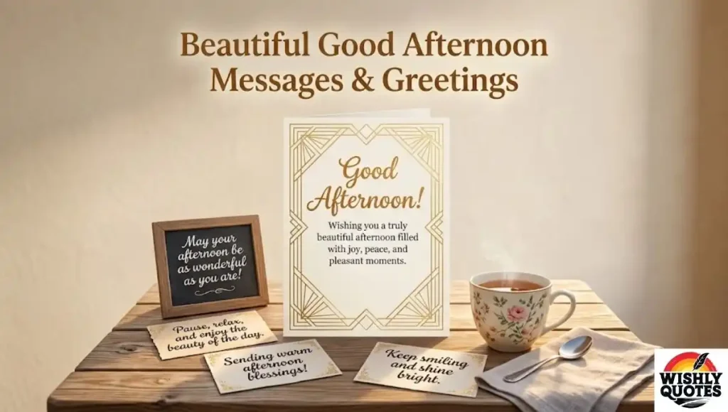 Beautiful Good afternoon Messages and Greetings