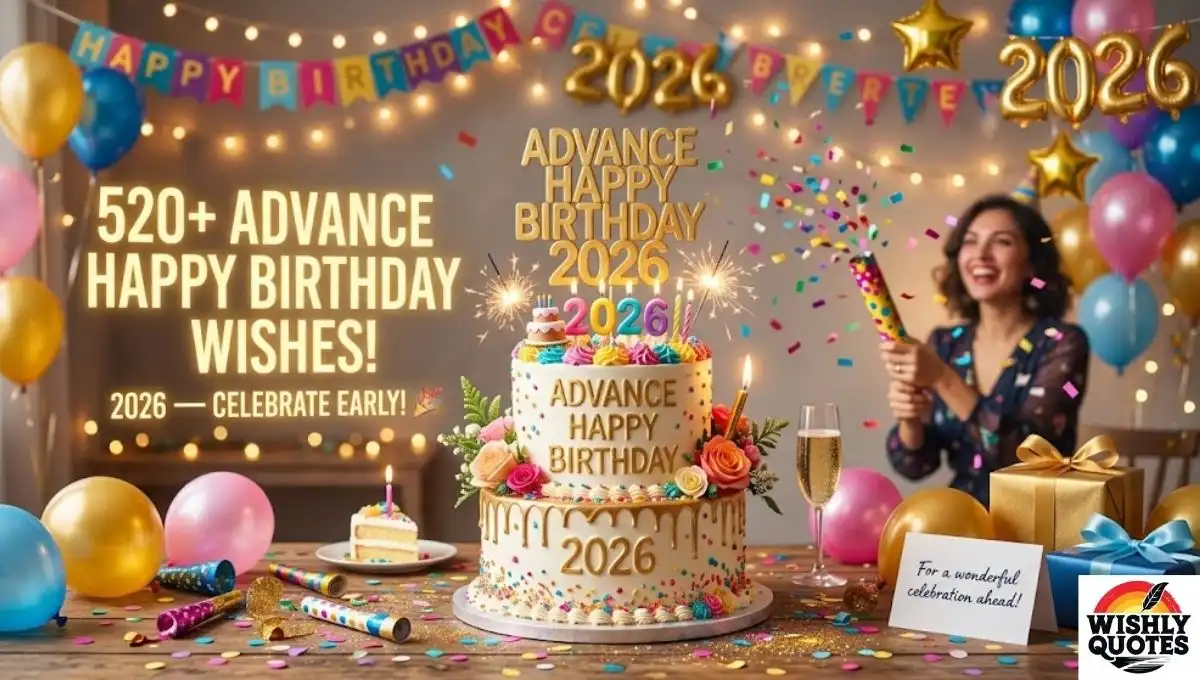 520+ Advance Happy Birthday Wishes 2026: Happy Birthday in Advance! 🎂🎉