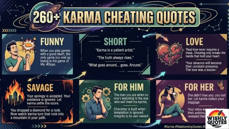 260+ Karma Cheating Quotes: Funny, Short, Love, Savage & For Him & Her