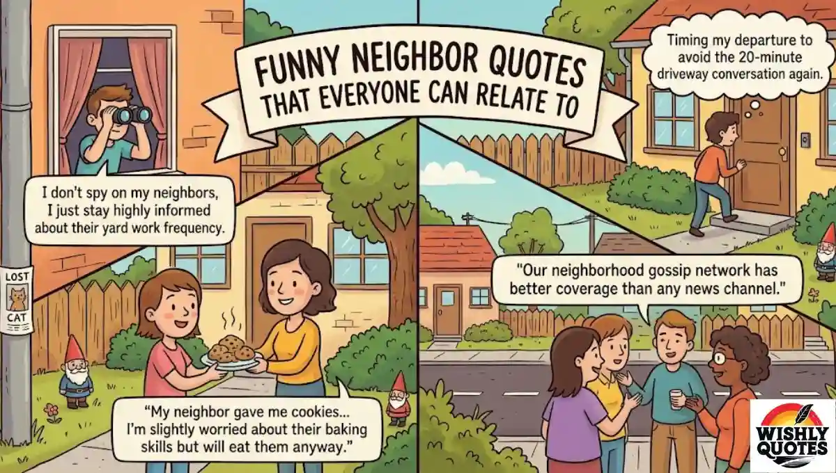 Funny Neighbor Quotes That Everyone Can Relate To