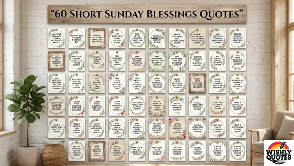 60 Short Sunday Blessings Quotes