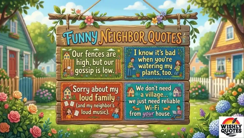 Funny Neighbor Quotes