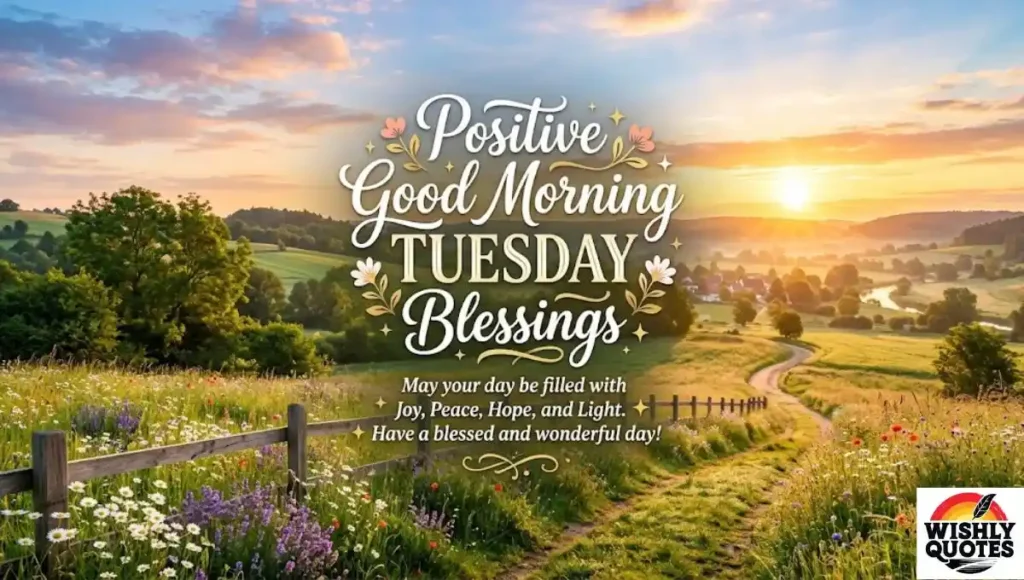Positive Good Morning Tuesday Blessings