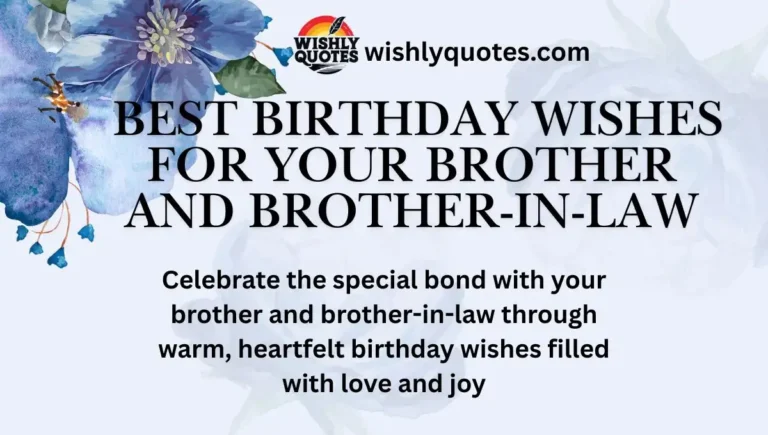 Best Birthday Wishes for Your Brother and Brother-in-Law