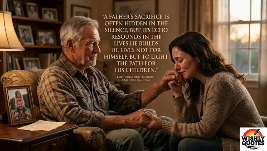 Emotional Quotes About a Father's Sacrifice
