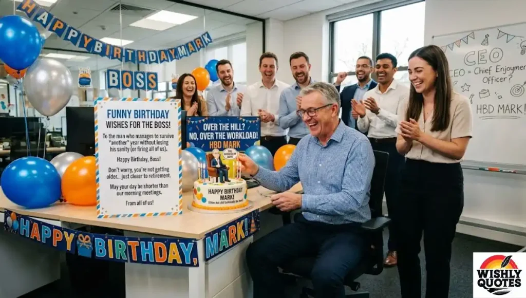 Funny Birthday Wishes for a Male Boss