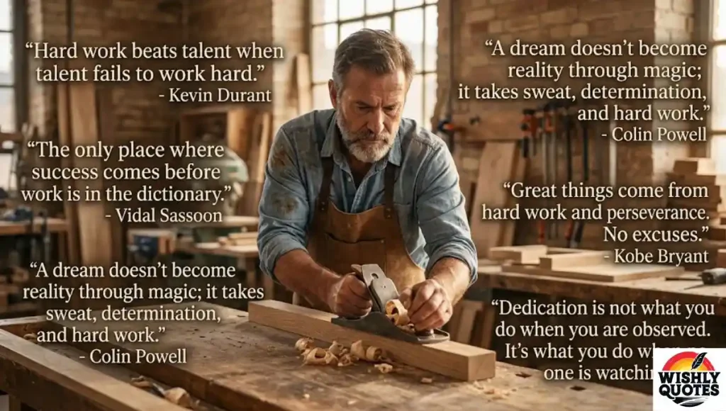 Famous Hardworking Man Quotes on Hard Work and Dedication