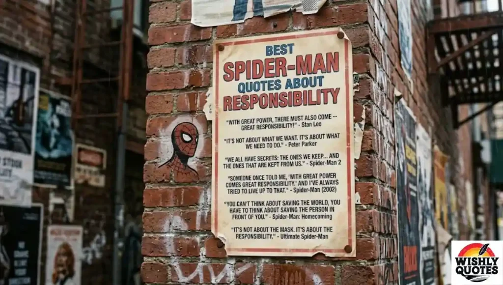 Best Spider-Man Quotes About Responsibility