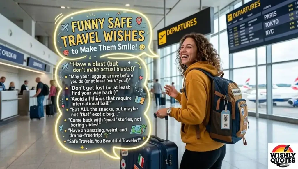 Funny Safe Travel Wishes to Make Them Smile