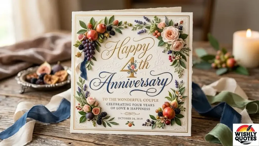 4th Wedding Anniversary Quotes