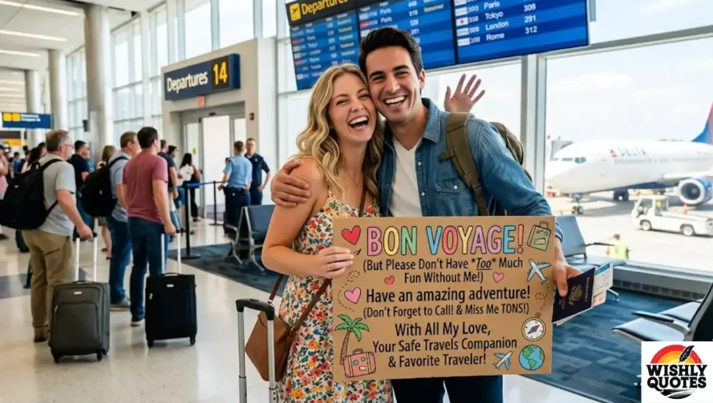 Romantic and Funny Bon Voyage Wishes