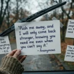 Push Me Away Quotes: Words That Speak to the Heart