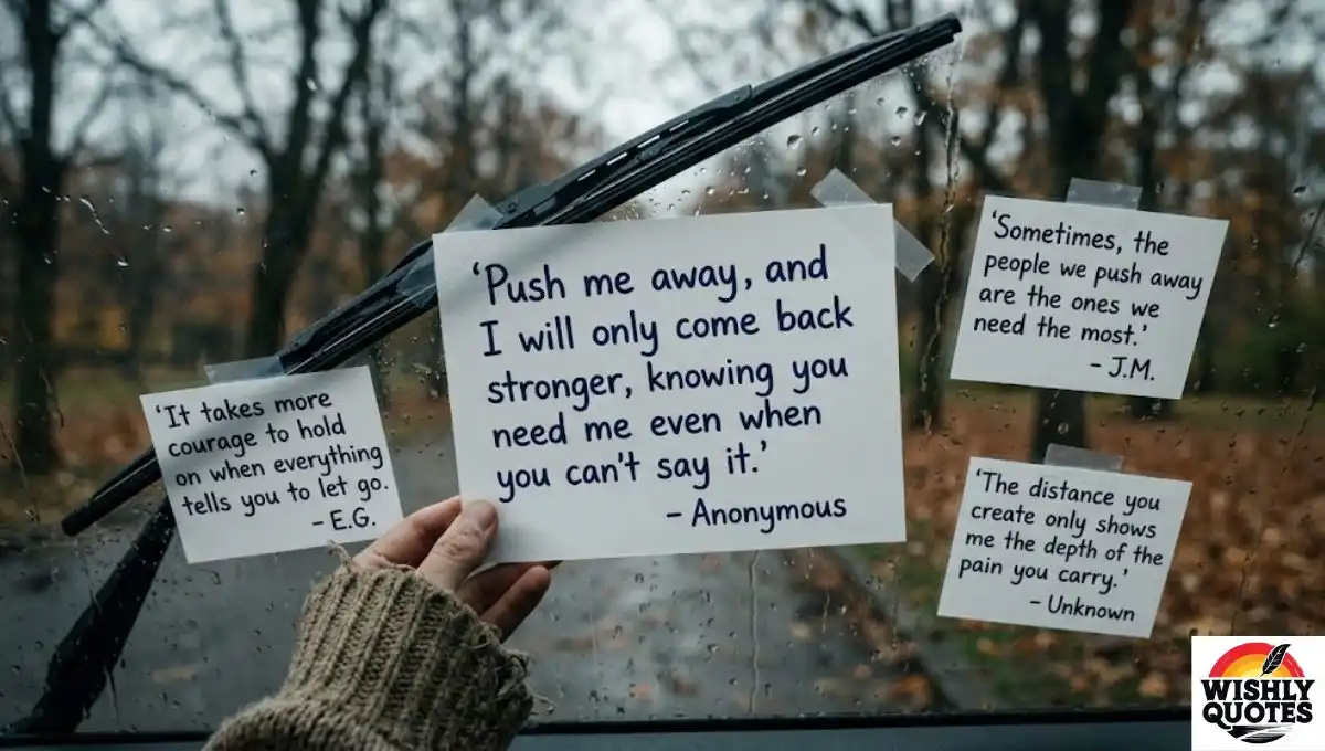 Push Me Away Quotes: Words That Speak to the Heart