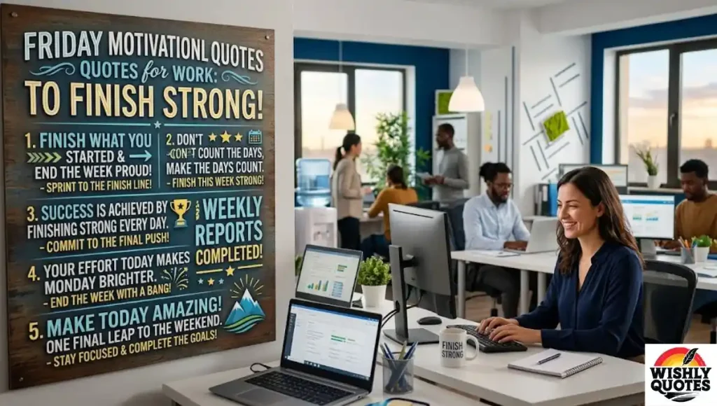 Friday Motivational Quotes for Work to Finish Strong