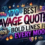 170+ Best Savage Quotes (2026): Bold Lines for Every Mood