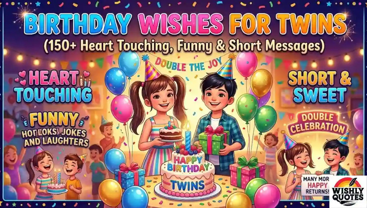 Birthday Wishes for Twins (150+ Heart Touching, Funny & Short Messages)