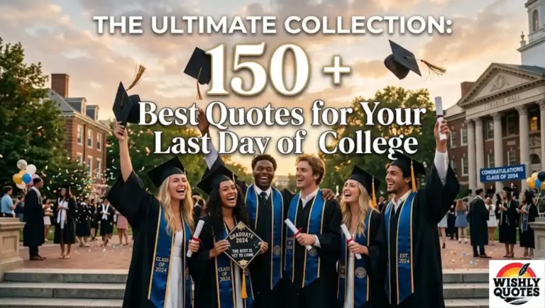 The Ultimate Collection: 150 + Best Quotes for Your Last Day of College
